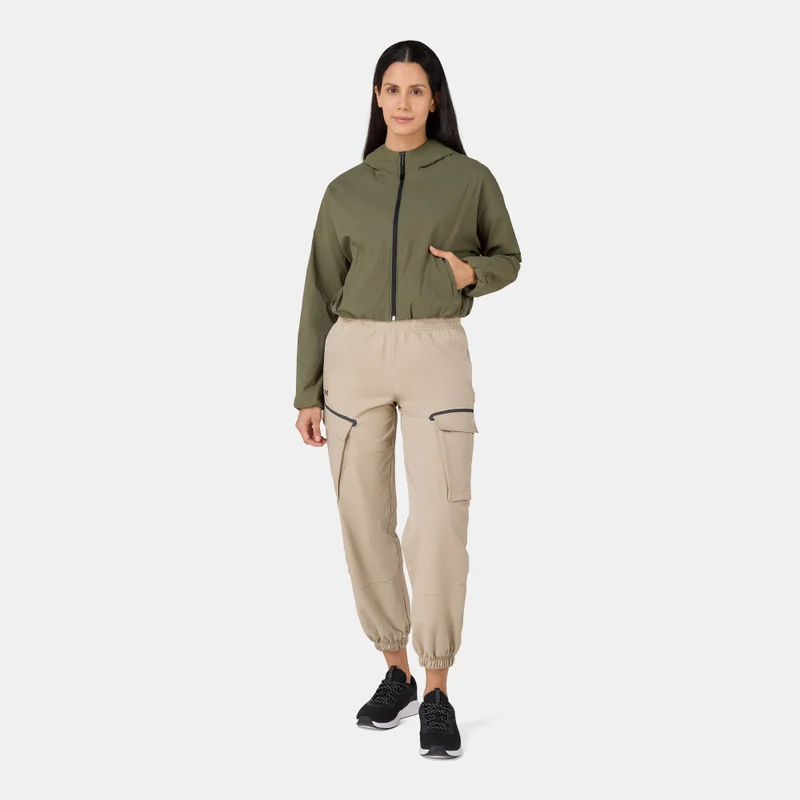 UNDER ARMOUR Green Women's Unstoppable Woven Training Top for Women | Best Price UAE